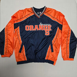Syracuse University Windbreaker Sweatshirt V Neck Athletic College Pullover